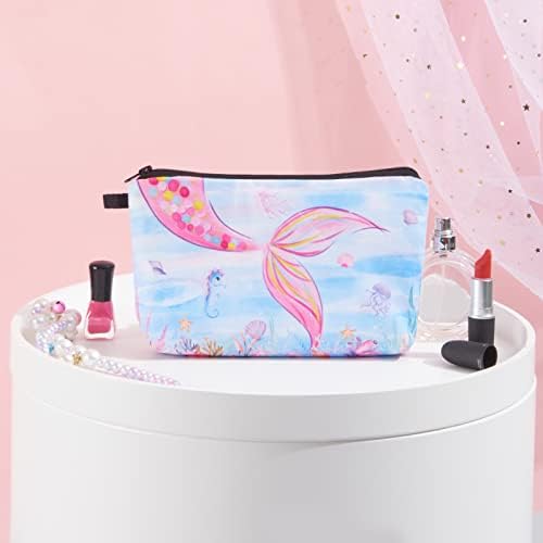 Mermaid Cosmetic Bag for Women - Bolsa de maquiagem para meninas Presentes Viagem Bolsa de higiene pessoal Vaidade da maquiagem