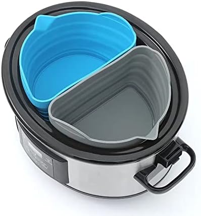 Reutilizáveis ​​e alimentos de barriga de barro de barra de barro para panela lenta - se encaixa 6, 7 qt Crockpot, à prova de vazamentos e lava -louças