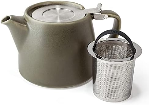 Coleção artesanal de forlife bule de chá com infusor de cesto 18 oz.