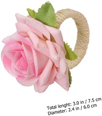 Cabilock 2pcs linho criativo requintado tabela artesanato imitação de flores de flor Adornamentos decorações jantar casamentos