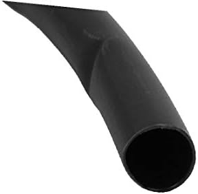 X-Dree 9,5mm Dia 3: 1 RATIO Tubo de tubo de tubo de tubo de tubo de fio Tubos de manga de cabo de cabo preto 1m de comprimento (9,5 mm dia 3: 1 Proporción de calor tubo retáctil
