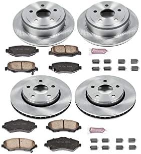 Power Stop Koe2798 AutoSpecialty Front e traseira do kit de freio de substituição-Rotores de freio e pastilhas de freio de