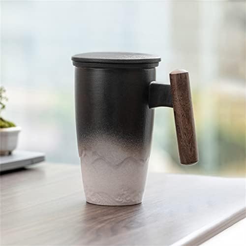 Zhuhw caneca cerâmica Separação de chá de chá de chá xícara de chá xícara de chá de chá filtro casal xícara de água copo