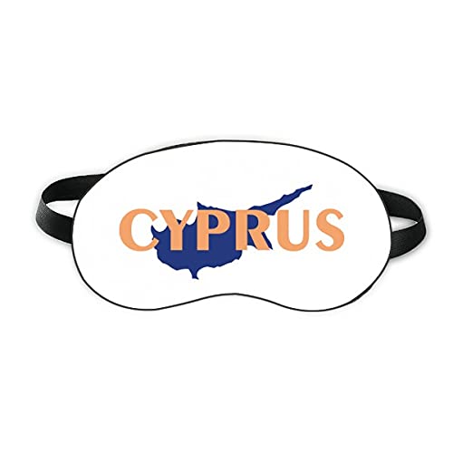 Chipre Mapa Europeu Tourism Sleep Eye Shield Soft Night Blindfold Shade Cover
