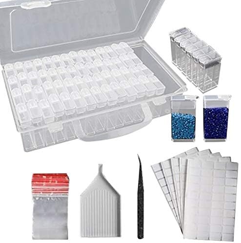 Caixa de armazenamento de pintura de diamante do compartimento anncus 5D Caixa de triagem de bordados de diamante - caixa de
