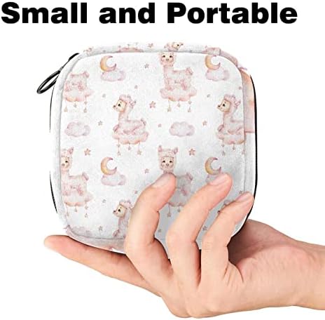 Bolsas de produto feminino de alpaca rosa Bolsa de kit de período portátil para meninas mulheres senhoras