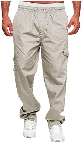 Dudubaby Men calça calças de esportes casuais casuais calças casuais de corrida