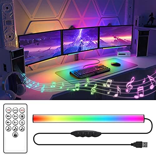 FERSWE DREAMCOLOR GAMING LUZES, MULTICOLOR e MUSIC SYNC RGB Light Bar