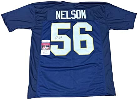 Quenton Nelson Notre Dame Fighting Irish assinou a Jersey Autograph Jersey JSA testemunhou certificado