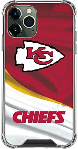 Skinit Clear Phone Case Compatível com o iPhone 11 Pro Max - Oficialmente licenciado NFL Kansas City Chiefs Design