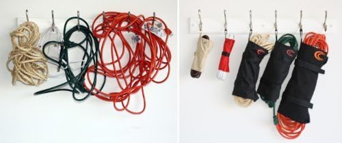Controlador de cordão de 5 mochilos de tamanho múltiplo armazenamento e organizador de cabos de tecido pesado