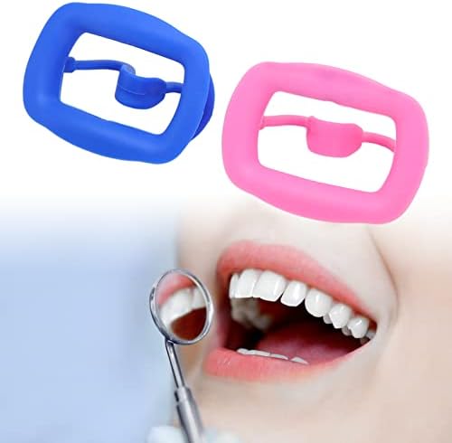 RETRATOR CHEEK, abridor de boca dental de silicone de 2pcs de grau alimentar, Retutor de bochecha labial dental para dentista, clareamento