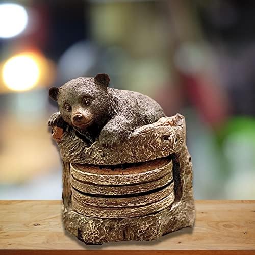 Drink Coasters With Holder - Bear e Tree Turnk