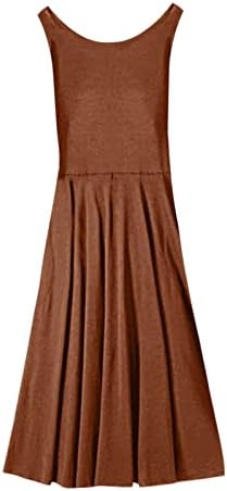 Trebin Fashion Fashion Summer Solid Color Sleeve Pocket Pollover Dress