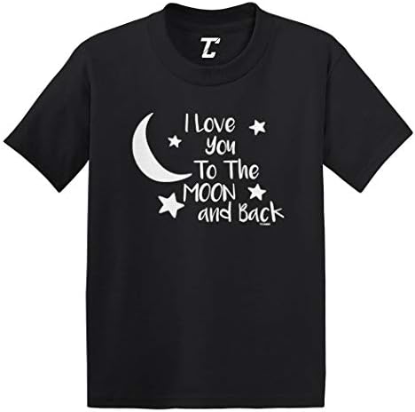 Eu te amo para a lua e de volta - camiseta fofa de infantil/criança de algodão