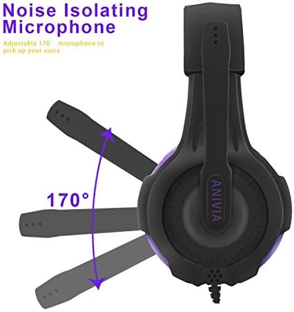 Fones de ouvido para jogos para pc fone de ouvido PS4 para o fone de ouvido com o xbox One - AH68 com o fone de ouvido com microfone