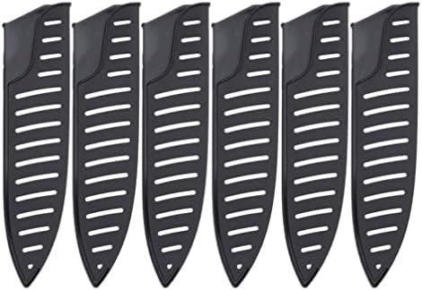 Capas de faca reutilizáveis ​​de cabilock 6pcs Capas de plástico Capas de facas de protetores de facas de manga bainhas de manga Protetores de manga