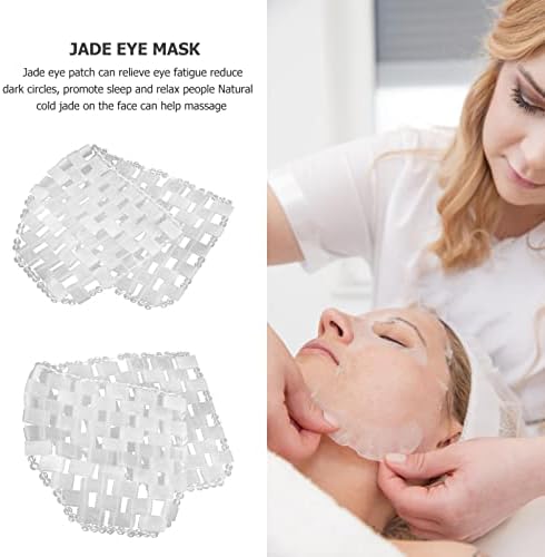 Máscara de olho para dormir supvox densa máscara de olho de jade natural compressa de olho frio spa máscara noturna massager