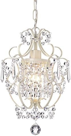 Edvivi Amorette Mini lustre cromado Cristal Chandeliers, 1 luz de luminária de teto elegante moderna elegante cromo, iluminação