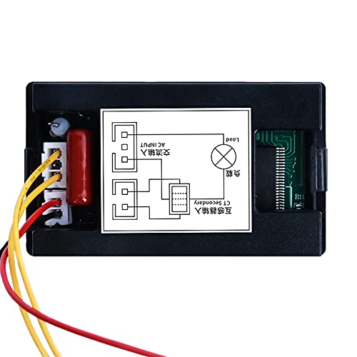 Taidacent Pequeno LCD AC Digital Medidor Detector de energia multifuncional Dois fios AC80-400V 10/50/100A CA tensão e medidor