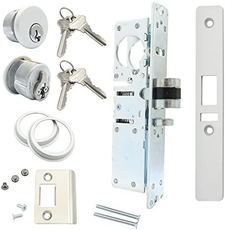 ELOX Storefront Farrot Sile Sile Aluminum Mortise Deadlatch Lock Double-Teck Cylinder e 4 teclas, entregando o backset