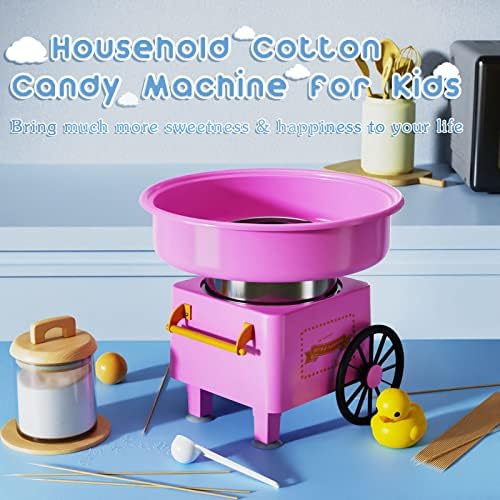 Zrvtm Cotton Candy Machine - Cotton Candy Sugar Floss para crianças, doces caseiros para festas de aniversário
