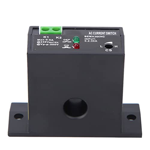 Interruptor de detecção de corrente 0,2 a 30a 40 a 400hz, interruptor de detecção de corrente CA ajustável interruptor de detecção auto -acionária