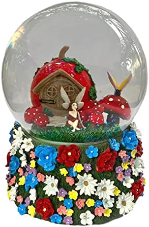 A empresa de caixa de música de São Francisco Fairy Waterglobe com casa de cogumelos