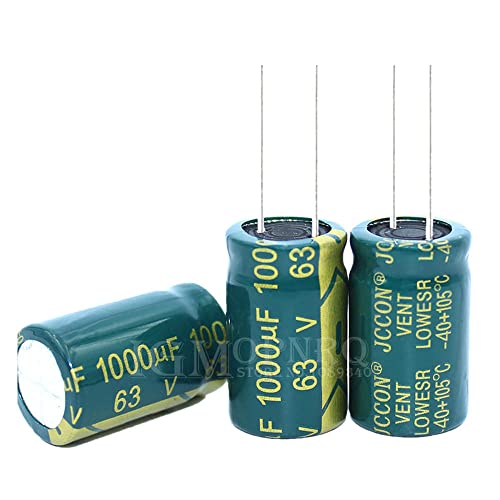 5pcs 63V1000UF 16x25mm Capacitor eletrolítico de alumínio alta frequente baixa frequência 16x25mm