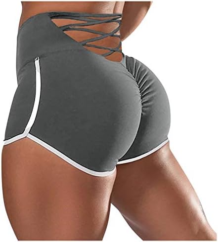 Vesniba Leggings Bike Shorts para mulheres Capris Compressão Mulheres deslizam Calças de ioga Exercício de esportes