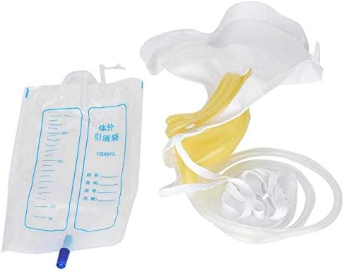Porta de xixi de urinal antilog, sacos de drenagem de urina Bolsa de coleta de silicone para adultos com sacos de
