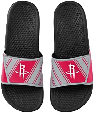Forever Collectibles NBA Team Logo Mens Legacy Sport Slip Flip Flop Sandals