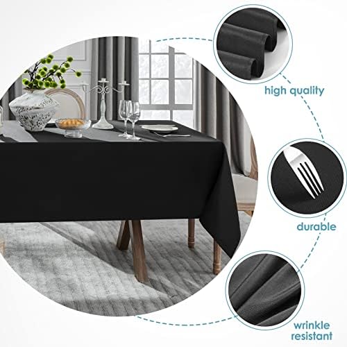 Vidafete 10 pacote 60*102 polegadas Tala de mesa de toalha de toalha de mesa ， Resistente a manchas e cobertura de mesa de jantar de