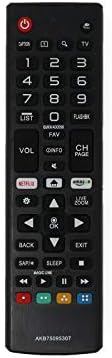 Replacement LG AKB75095307 TV Remote Control for 65UJ6300, 55UJ6300, 49UJ6300, 43UJ6300, 65UJ6540, 55UJ6540, 49UJ6500, 75UJ657A, 60UJ6300, 70UJ6570, 60UJ6050, 43LJ5500, 75UJ6470, 49LJ550M Television