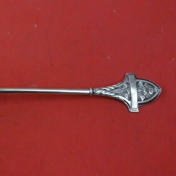 Ivy de Gorham Sterling Silver Berry Spoon Gold Washed 9 Servindo talheres