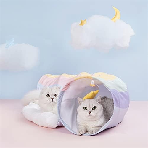 Jinyawei Toys Cat Toys Interactive Toys Toys Tunnel Kitten Products Pet Supplies Cat Stuff Cat Nest Rainbow Cat Tunnel
