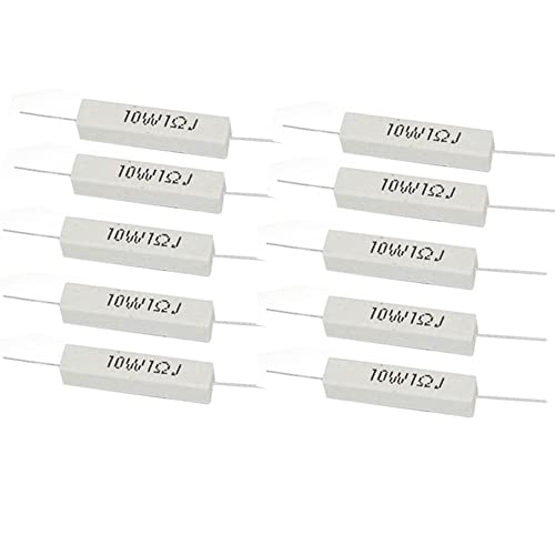 Resistores de cimento 10W Horizontal 1OHM 5% Resistores de Wirewound 10pcs 10pcs