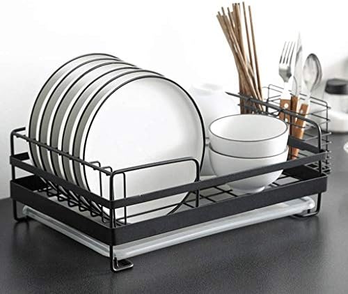 Rack de secagem de palha, pia de prato com placa de drenagem aço inoxidável premium para pratos de prato de cozinha