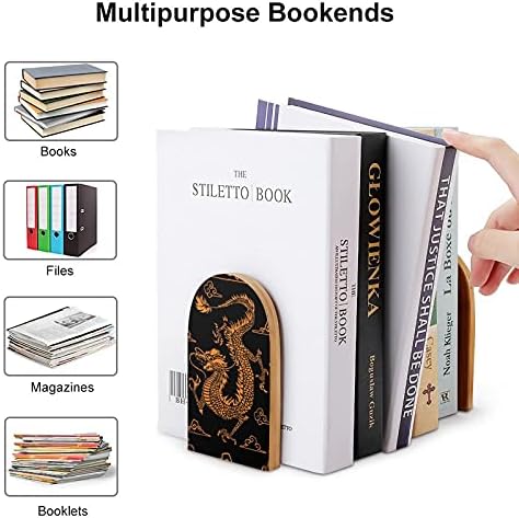 Livro do Dragão Real Termina para Prateleiras de Livros de Livros de Moda para Livros Pesados ​​Divisor Moderno Decorativo 1