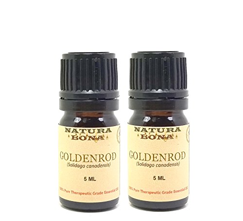 Óleo Goldenrod Essential pura grau terapêutica; Solidago canadensis, 5 ml