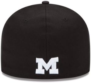 NCAA Michigan Wolverines 5950 preto e branco