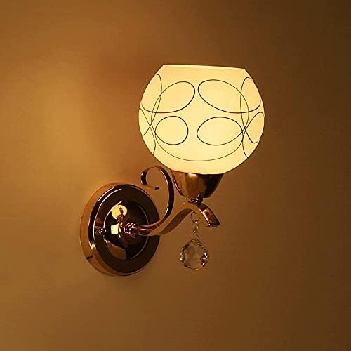 Wmdtr moderno minimalista parede Llight, corpo de lâmpada de hardware criativo Body + lumprimento de vidro Decorativo Lâmpada