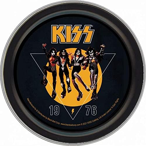 Latas de esconderijo - Kiss 1976 3,5 Recipiente de armazenamento redondo