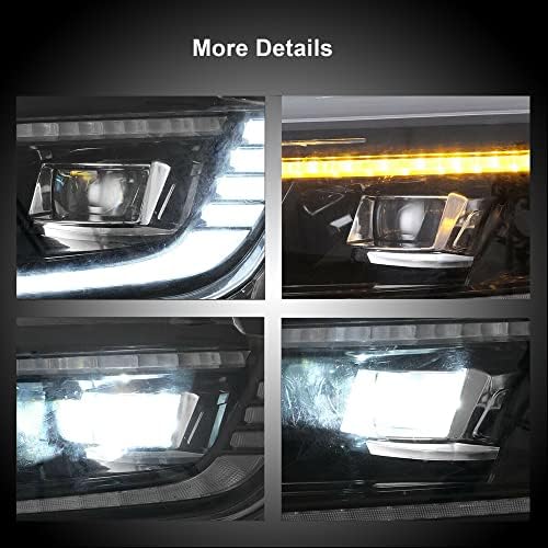 A maioria dos pares de projetor LED da maioria dos pares de projetores LED Signal Turn Signal Compatível com 2017 2018 Chevy Camaro LS RS SS LT