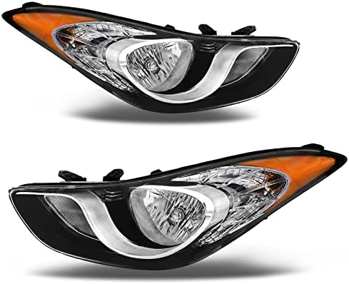 Montagem do farol da Telpo Compatível com 2012 2012 2013 Hyundai Elantra Driver Side and Passager Side
