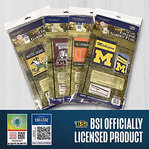 BSI Products, Inc. - Bandeira do jardim de dois lados e pólo de plástico com copos de sucção - Du Basketball Pride - Alta