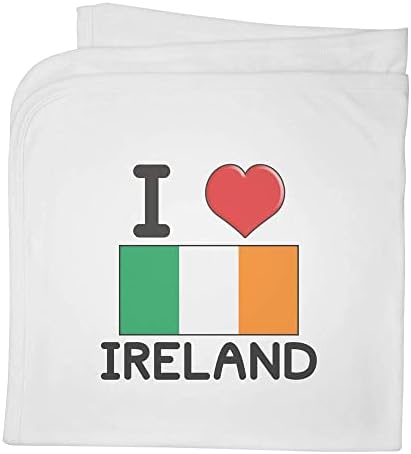 Azeeda 'I Love Ireland' Cotton Baby Blain / Shawl