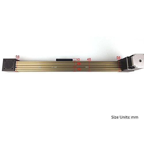 Dez alta 150 mm 5,91 polegadas Comprimento do deslizamento, linear Slide Slide Belt 6m com motor de passo de 86x100mm, MF60 Series