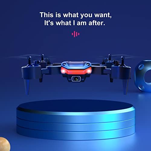 Drone afeboo com câmera - 1080p HD FPV Drone dobrável com estojo de transporte, lente ajustável de 90 °, decolagem/aterrissagem