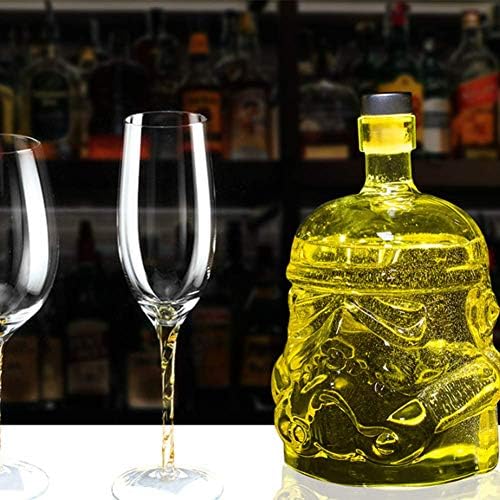 Whisky Bottle Decanter sem chumbo de vidro de vidro Decanter de vidro com um decantador de tampar-se com tampa de stopper